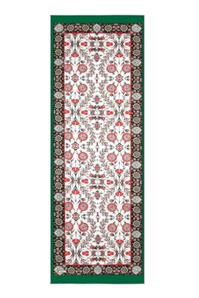 Yeşil Siyah Selçuk Desen Fular
