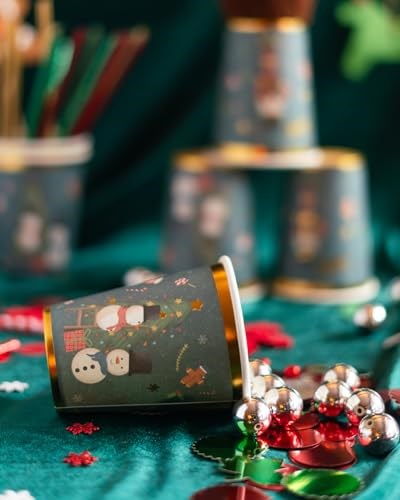 Yılbaşı, Nutcracker/Fındıkkıran, Kardan Adam Desenli Karton Bardak, 8li