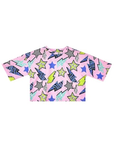 Yıldız ve Şimşek Kız Çocuk T-shirt Denim Şort Takım