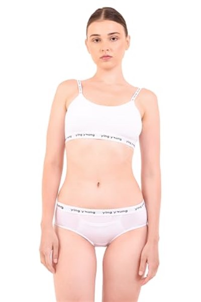 YingYoung Everyday Essentials Hipster Slip Külot (Beyaz, M)