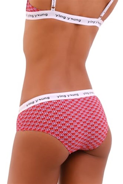 YingYoung Everyday Essentials Hipster Slip Külot (Kırmızı, XS)