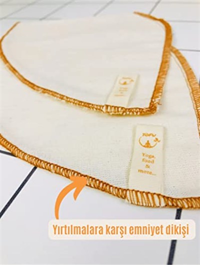 yofu yoga and food (2 adet) Yıkanabilir, Kumaş, Organik Kahve Filtresi (no:2) Ağartılmamış%100 Ham Pamuk - Ekolojik Filtre no:2