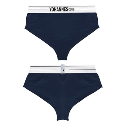 Yohannes Club, Kadın Lastik Kemerli Hipster Külot, Çoklu Paket, Dayanıklı ve Yumuşak Pamuk