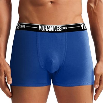 Yohannes Club, Özel Bölmeli Erkek Boxer, Pamuklu, Elastik Bel Bantlı, Rahat, Şık, Sağlıklı
