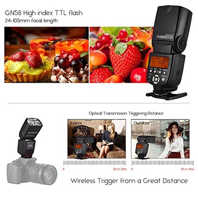 Yongnuo OS03582 Yongnuo TTL YN565 EX II Flaş Ünitesi, Canon EOS Kamera için