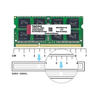 Yongxinsheng 8GB Kit (2 x 4GB) DDR3L/DDR3 Ram 1600MHz PC3L-12800S Sodimm Taşınabilir Bellek 204 Pinli CL11 Non-vb Arabelleksiz 1,35 V / 1,5 V 2Rx8 Dual Rank Dizüstü Bilgisayar Bellek Apple Mac Macbook