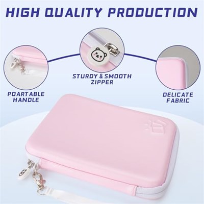 Yoto Kartları için Kart Kılıfı, Fermuarlı 80 Cepli Ticaret Yoto Oyuncu Kart Klasörü, Mini Sesli Kitap Kartlarını Tutmak için Taşınabilir Kart Tutucu Kitabı, Erkek ve Kız Çocukları için Uygun (Pembe)