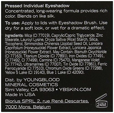 YOUNGBLOOD Platinum Pressed Individual Eyeshadow 4 g 1 Paket (1 x 1 Adet)