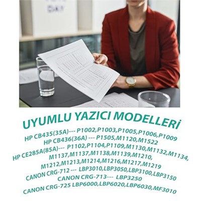 YSY Ce285A P1102 M1212nf M1217nfw P1109w 1102w 1600 Sayfa Verimli Muadil Toner Kartuş