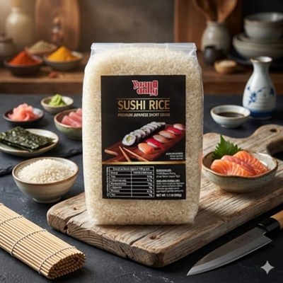 Yuandong Sushi Pirinci 500 gr | Japon Tarzı Kısa Taneli Pirinç | Sushi, Onigiri ve Asya Yemekleri İçin İdeal