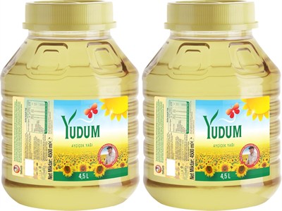 Yudum Ayçiçek Yağı 4,5 lt Yuvarlak Pet