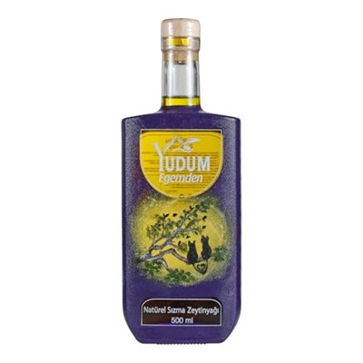 Yudum Egemden Ayvalıklı Kadınlar 500 ml Sızma Zeytinyağı Kutulu Cam