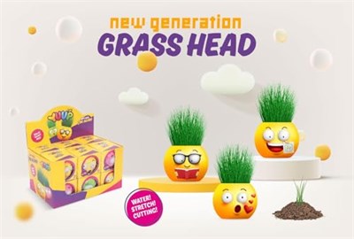 YUUP Emoji Temalı Çim Adam 6lı Set – Çocuklar İçin Eğitici ve Eğlenceli Bitki Yetiştirme Kiti
