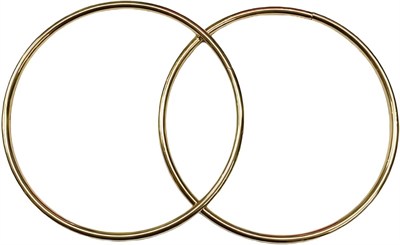 Yuvarlak Metal Çanta Sapı 13 cm CC2 01 Altın