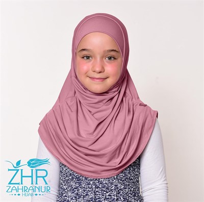 ZAHRANUR HİJAB Viskon Tek parça Çocuk Pratik Eşarp