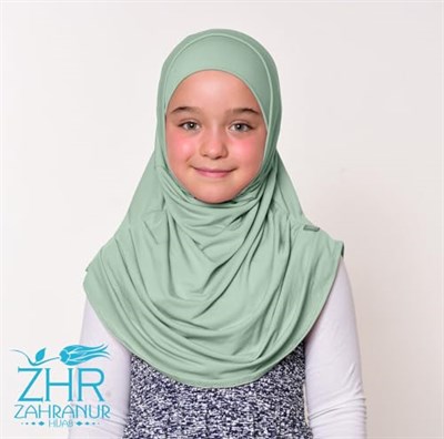 ZAHRANUR HİJAB Viskon Tek parça Çocuk Pratik Eşarp