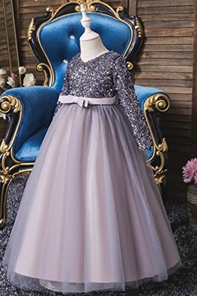 Zara Payetli Kız Çocuk Abiye - Kız Çocuk Elbise