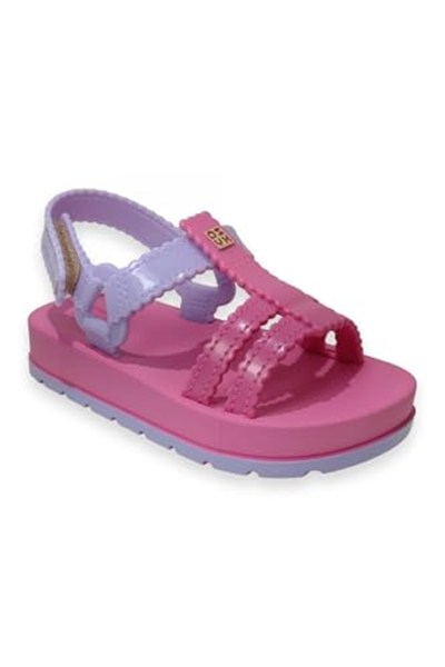 ZAXY Zxnina 18641K Nina Conectada Baby Pembe Kız Çocuk Sandalet, DD0465 LIGHT VIOLET/DARK PINK, 24