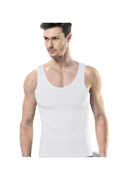 Zayıflatıcı Erkek Korse Atlet 06920 (Beyaz/S)