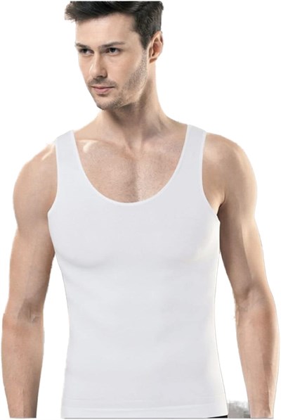 Zayıflatıcı Erkek Korse Atlet 06920 (Beyaz/M)