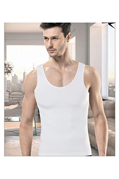 Zayıflatıcı Erkek Korse Atlet 06920 (Beyaz/S)