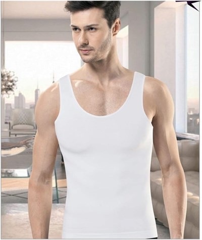 Zayıflatıcı Erkek Korse Atlet 06920 (Beyaz / 2XL)