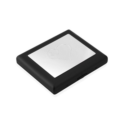 Zekupp Kalp Desenli Metal Sigara Tabakası (ZU-TBK0004)