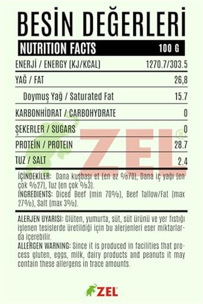 ZEL Dana Et Kavurma 2x80 g – Konserve, Protein Kaynağı