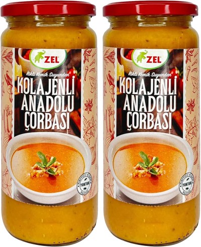 ZEL Kolajenli Anadolu Çorbası 480 ml 2li paket