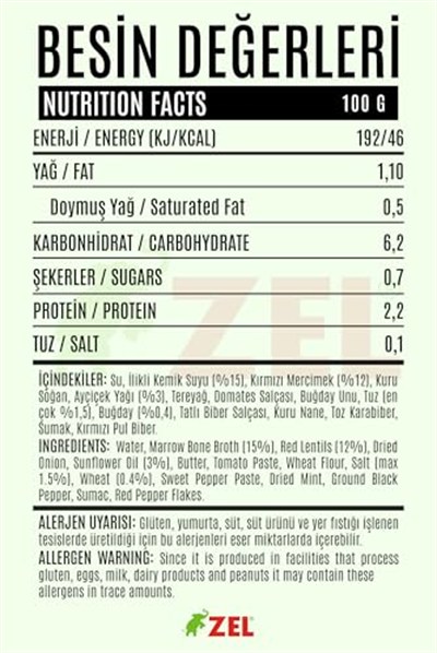 ZEL Kolajenli Anadolu Çorbası 480 ml – İlikli Kemik Suyundan, Hazır İçime Uygun, Katkısız, Geleneksel Lezzet, Yüksek Proteinli Sıvı Çorba