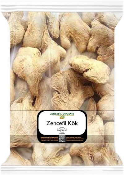 Zencefil Kök 100 gr Kuru Zencefil Kökü Kurutulmuş Kök Zencefil