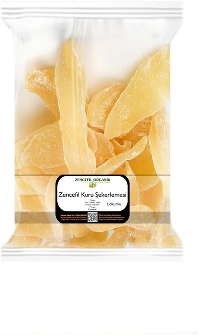 Zencefil Lokumu 500 Gr. Taze Zencefil Şekerlemesi Özel Kurutulmuş Yaş Zencefil 0,5 Kg.