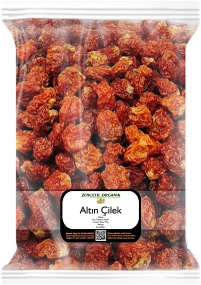 Zencefil Organik Altın Çilek Kurusu Goldenberry 250 Gr. Yer Kirazı Gold Goji Berry Goldberry