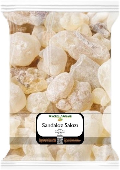 Zencefil Organik Sandaloz Sakızı 100 Gr. 1. Kalite Sandoloz Sakızı