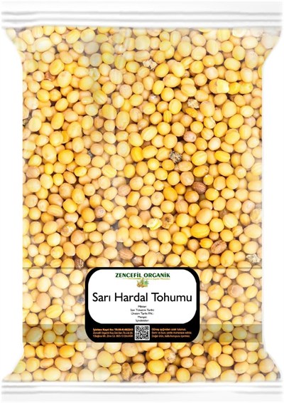 Zencefil Organik Sarı Hardal Tohumu 1 kg 1. Kalite Taze Mahsul