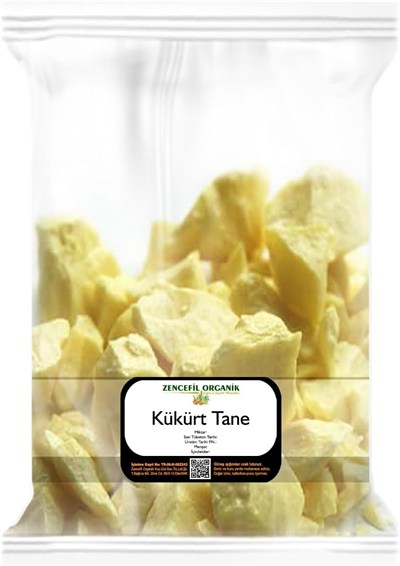 Zencefil Organik Taş Kükürt 250 gr Yenilebilir Kükürt