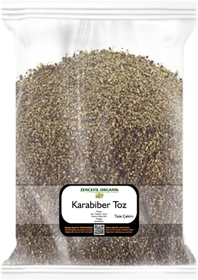 Zencefil Organik Toz Karabiber 500 gr 1. Kalite Taze Mahsul Öğütülmüş Karabiber