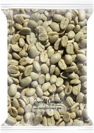 Zencefil Organik Yeşil Kahve Çekirdek 500 Gr. Kavrulmamış Kahve Çekirdeği Çiğ