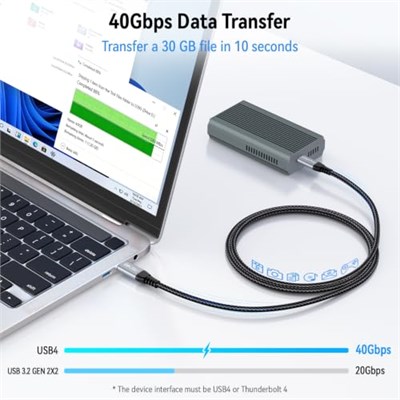 ZeroneTeck USB 4 Kablo 3.3FT