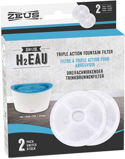 Zeus 91403 H2eau Üçlü Aksiyon Su Çeşmesi Filtresi (2 paket)
