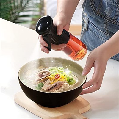 Zeytinyağı Püskürtücü, Sprey Yağdanlık, Barbekü, Pişirme Püskürtme Şişesi, 210 ml (Siyah)