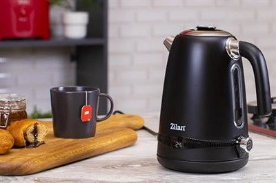 Zilan ZLN1001 Dijital Elektrikli Su Isıtıcı – 1.7L Kapasite, Çift Duvar Inox Akıllı Kettle, Ayarlanabilir Sıcaklık, 2200W Güç, Siyah