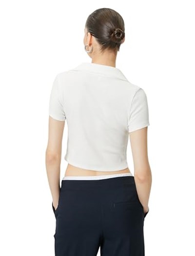 Zipper Polo T-Shirt