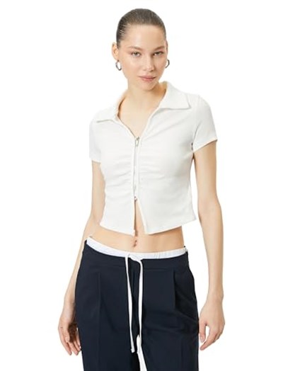 Zipper Polo T-Shirt