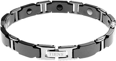Zivva Silver Tiens Ti Energy Siyah Kristal Erkek Bileklik, Unisex
