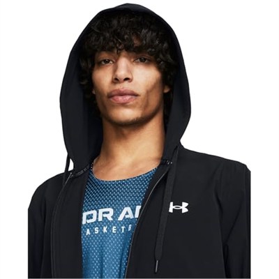 Zone Woven Erkek Siyah Basketbol Ceket 1383400-001