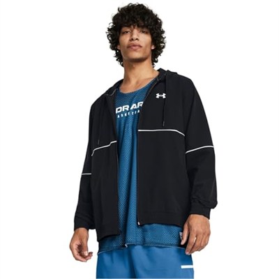 Zone Woven Erkek Siyah Basketbol Ceket 1383400-001