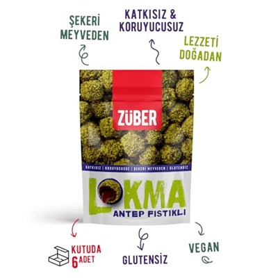 Züber Antep Fıstığı Lokma 96g x 12 Adet