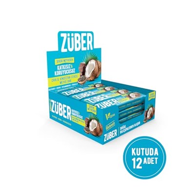 Züber Chia ve Hindistan Cevizli Meyve Bar 40g x 12 Adet