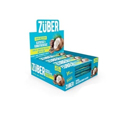 Züber Chia ve Hindistan Cevizli Meyve Bar 40g x 12 Adet